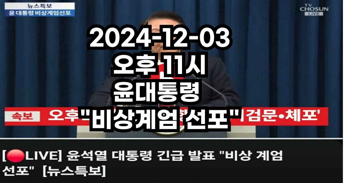 비상계엄령 뜻